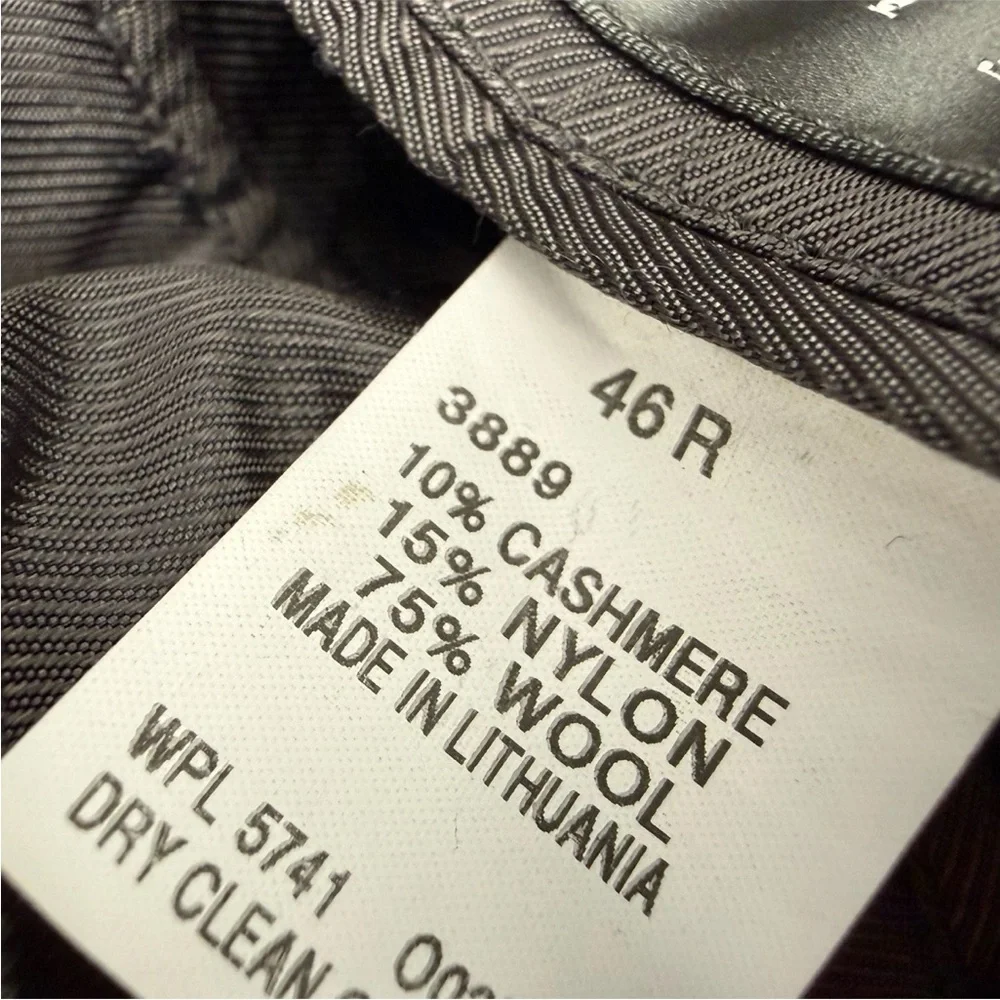 Oscar De La Renta Cashmere Wool Blazer Mens Size 46R Navy 3-Button Sport Coat